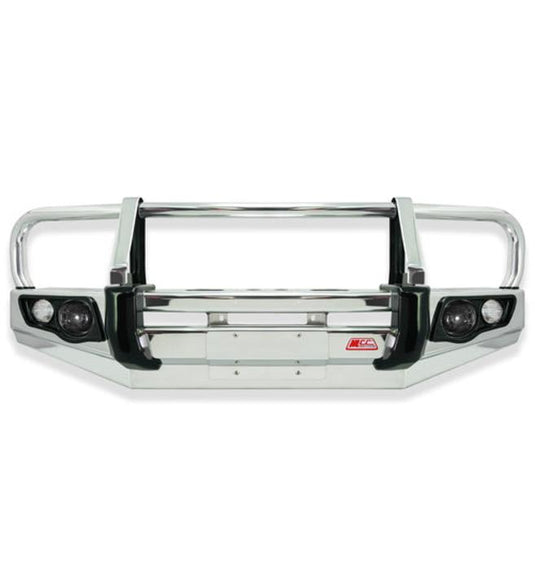 Prado 150 facelift 2017 - 2024 707 - 02A Alloy Falcon Bull Bar Black A - Frame Package (LED Foglight) MCC