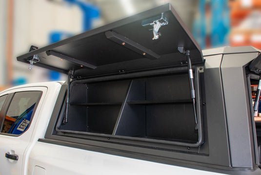 Premium Stainless Steel Canopy Side Storage Box - Driver Side - To Suit V2 Canopy Piranha Off Road