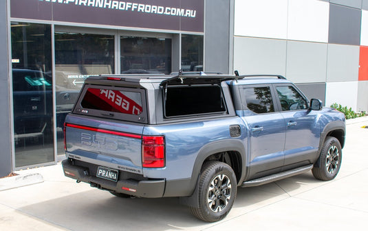 Premium Stainless Steel Ute Canopy To Suit BYD Shark 2024 on – Built for Australian Conditions Piranha Off Road