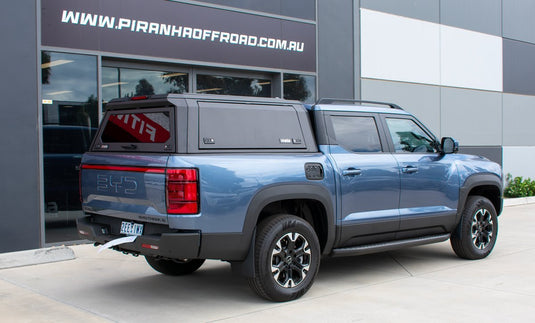 Premium Stainless Steel Ute Canopy To Suit BYD Shark 2024 on – Built for Australian Conditions Piranha Off Road