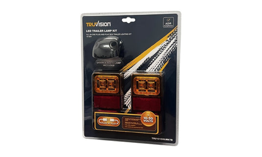 Rect Trailer Lamp Complete Kit 10-30V Blister Piranha Off Road Products