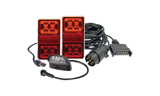 Rect Trailer Lamp Complete Kit 10-30V Blister Piranha Off Road Products