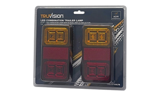 Rectangle Trailer Lamp 12V Twin Blister Piranha Off Road Products