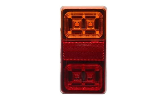 Rectangle Trailer Lamp STOP/TAIL/DI/Reflector12V 150x80mm Truvision