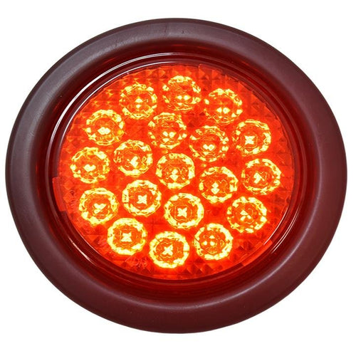 Red Round 110MM Insert+GroMMet AP LED
