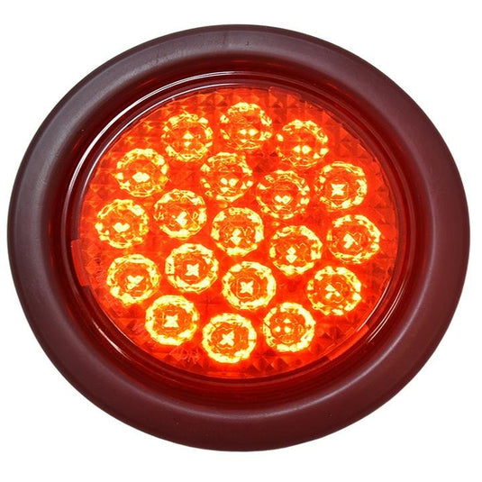 Red Round 110MM Insert+GroMMet AP LED