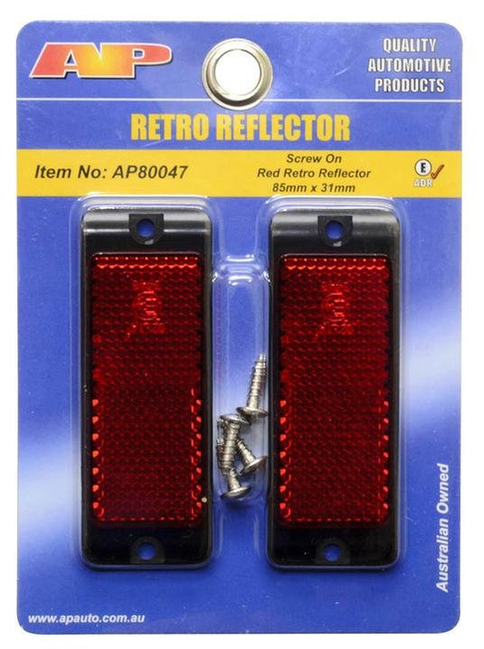 Reflector Red 85X31 Screw Base Twin Pack AP LED