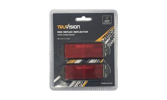 Reflex Reflector (Red) 90X31 Screw 2Pk Truvision