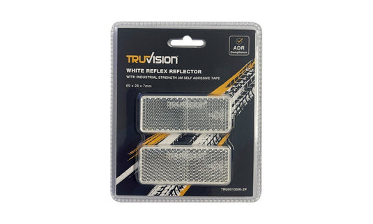 Reflex Reflector (White) 69X28 3M Tape 2Pk Truvision