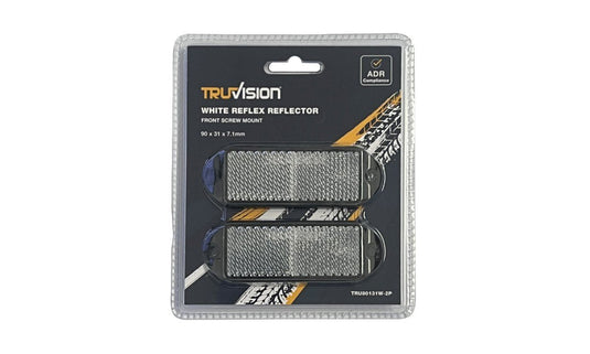 Reflex Reflector (White) 90X31 Screw 2Pk Truvision