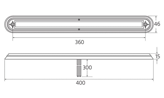 Reverse,12V/24V,With Black Bracket Truvision