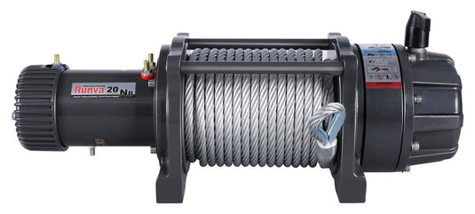 Runva Ewb20000 Premium 12V With Synthetic Rope - Full Ip67 Protection Runva