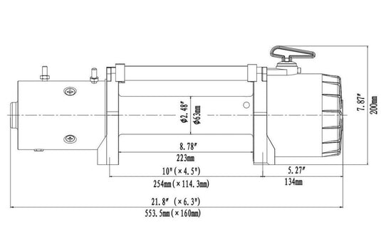 Runva EWV12000 ULTIMATE 12V with Synthetic Rope Runva