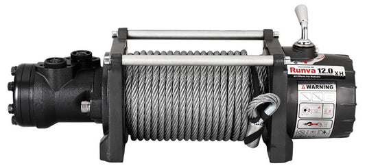 Runva HWX12000 Hydraulic Winch with Steel Cable Runva