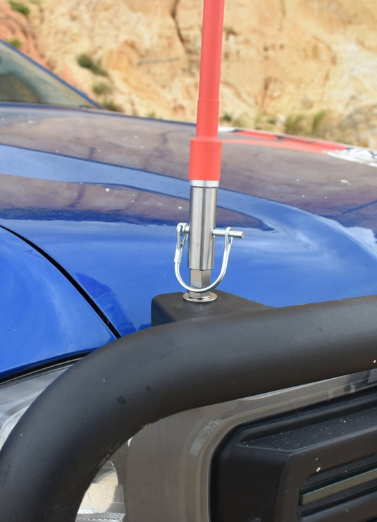 Sand Safety Flag – Adjustable 2–3m with quick release base Piranha Off Road