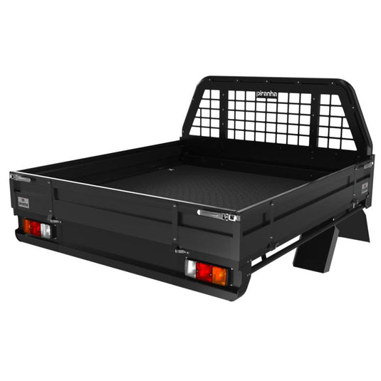 Steel Tray 2100L x 1825W x 260H Black Piranha Off Road