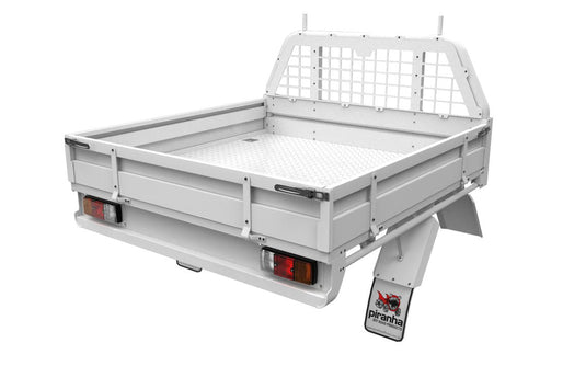 Steel Tray 2400L X 1825W X 260H White Piranha Off Road