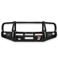 Toyota Hilux 1997-2004 707-02 Falcon Bull Bar Black A-Frame Package (LED Fog light) MCC