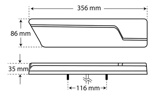 Tru Vision 556 Series Stop Tail Sequential Indicator Reverse 10-30V Twin Pack (LR) Truvision
