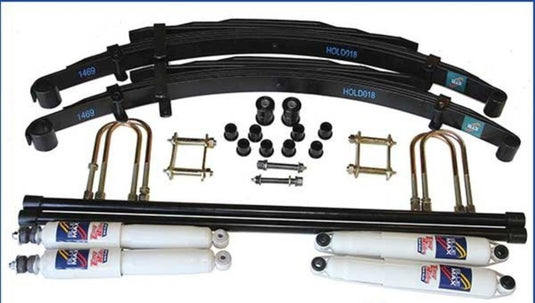 4x4 Suspension Lift Kit - Extra Heavy Duty Raised 50mm - Holden Rodeo 2003 to 2008 Piranha Off Road
