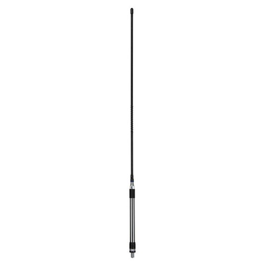 GME 640mm Elevated Feed Base, Fibreglass Colinear Antenna (6.6dBi Gain) - Black GME
