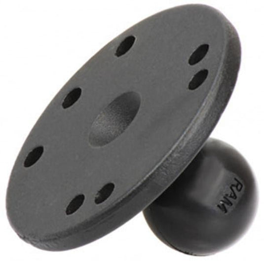 RAM-B-202U RAM 2.5" Round Plate with the AMPs Hole Pattern with B Size 1"" Ball Ram Mounts