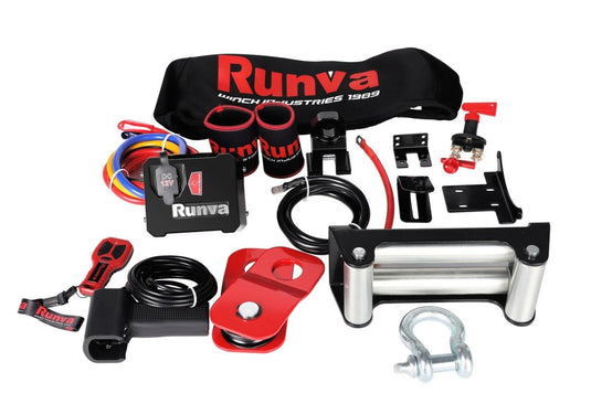 Runva 11XP PREMIUM 12V - 11,000lb Winch with Steel Cable Runva