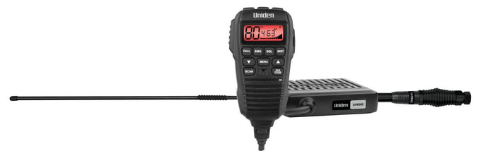 Uniden UH6060 - Escape Pack - Mini Compact UHF CB Mobile With Remote Speaker Microphone and 6.6dBi Antenna Uniden