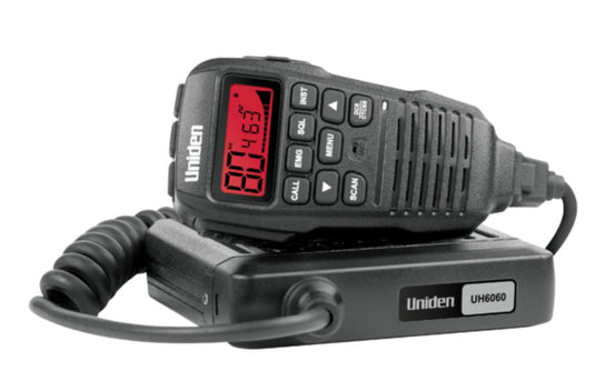Uniden UH6060 - Escape Pack - Mini Compact UHF CB Mobile With Remote Speaker Microphone and 6.6dBi Antenna Uniden